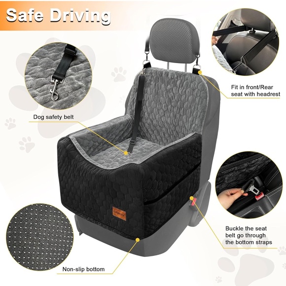 Lingusta extra high booster pet/dog car seat- New with tags- Pets up to 35 lbs - Picture 6 of 9